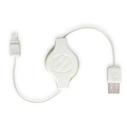 Lightningコネクターデバイス用巻き取り式充電&シンクケーブル strikeLINE PRO White