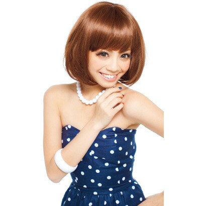 MCW-00002 [マーキュリーヘアー ショートワンカールボブ ナッツベージュ]