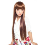 MCW-00033 [マーキュリーヘアー ロングナチュラルストレート ナッツブラウン]