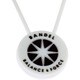 BANDEL necklace(バンデルネックレス) WhitexBlack  ショートタイプ [シリコンネックレス]