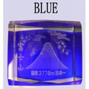 クリスタル置物 [富士山　BLUE]