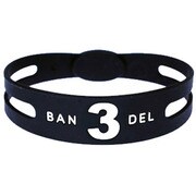 BANDELbracelet No.3 Black×White サイズLL [ブレスレットレギュラータイプ No.3ブラックサイズLL]