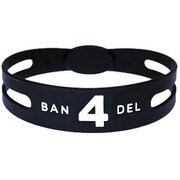 BANDELbracelet No.4 Black×White サイズLL [ブレスレットレギュラータイプ No.4ブラックサイズLL]