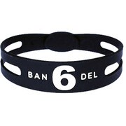 BANDELbracelet No.6 Black×White サイズLL [ブレスレットレギュラータイプ No.6ブラックサイズLL]