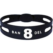 BANDELbracelet No.8 Black×White サイズLL [ブレスレットレギュラータイプ No.8ブラックサイズLL]