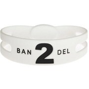 BANDELbracelet No.2 White×Black サイズLL [ブレスレットレギュラータイプ No.2ホワイトサイズLL]