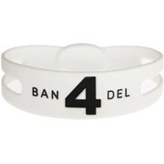 BANDELbracelet No.4 White×Black サイズLL [ブレスレットレギュラータイプ No.4ホワイトサイズLL]