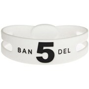 BANDELbracelet No.5 White×Black サイズLL [ブレスレットレギュラータイプ No.5ホワイトサイズLL]