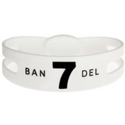 BANDELbracelet No.7 White×Black サイズLL [ブレスレットレギュラータイプ No.7ホワイトサイズLL]