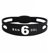 BANDELbraceletslim-type No.6 Black×WhiteサイズS [ブレスレットスリムタイプ No.6 ブラックサイズS]