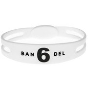 BANDELbraceletslim-type No.6 White×BlackサイズS [ブレスレットスリムタイプ No.6 ホワイトサイズS]