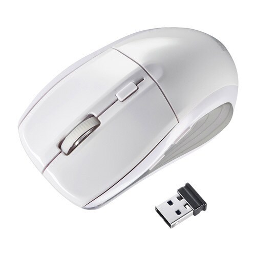 超小型レシーバーワイヤレスブルーLEDマウス MA-WBL25W