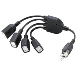 今話題のアイテムを ヨドバシ.com - エレコム ELECOM ACアダプタを4個繋げるケーブル コンセント