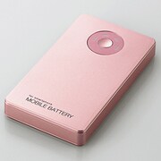 モバイルバッテリー リチウムイオン電池 スマホ汎用 4700mAh カラフル ライトピンク DE-M02L-4710PNL