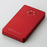 モバイルバッテリー リチウムイオン電池 スマホ汎用 4700mAh カラフル レッド DE-M02L-4710RD