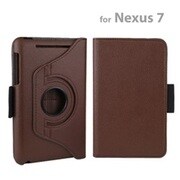 Nexus7 専用 360°回転ダイアリーケース ブラウン