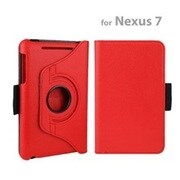 Nexus7 専用 360°回転ダイアリーケース レッド