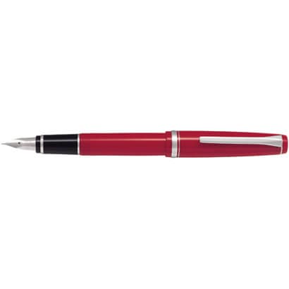 万年筆 エラボー レッド樹脂軸 （太字・軟） FE-18SR-R-SB