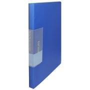 書類整理グッズ FCB-A4-20RB スリムクリヤーブックA4-20P Rブルー