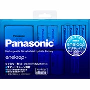 eneloop（エネループ）ファミリーセット 単3・単4形電池兼用 単3形エネループ4本/単4形エネループ2本付 単1形・単2形スペーサー入り 最大4本まで充電可能 K-KJ22MCC42S