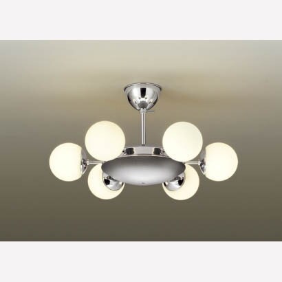 LED6灯シャンデリア　電球色・調光機能搭載 DXL-81023
