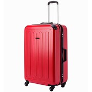 バンドル 新サイレントスーツケース Lサイズ 旅行日数目安：4～7泊 74L TSAロック搭載 レッド 85-75593