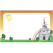 45×75 お城 ウォールステッカー メッセージボード
