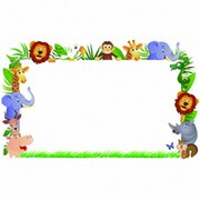 45×75 アニマル ウォールステッカー メッセージボード