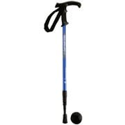 FEEL BOSCO トレッキングステッキTグリップ （4段スライド式） M-9841 ブルー 1本のみ [トレッキングポール 形状T型]