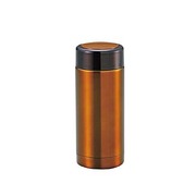 シーエスプリ スリムパーソナルボトル200 保冷・保温両用 0.2L ブラウン M-5309