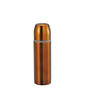 シーエスプリ スリムボトル200 保冷・保温両用 0.2L コップ付 ブラウン M-5339