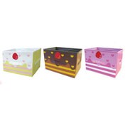 3段収納ボックスセット ケーキ 2535-1280B
