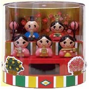ソーラー おひな様 五人揃え