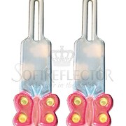 ZT-011.1-B [バタフライ 2pcs ジッパー用反射材 ソフトリフレクター]