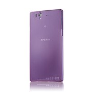 Simplism TR-UTXPZ-PP01 [Xperia Z用 超薄型0.35mmカバーセット 透明パープル 0.35 Ultra Thin Cover Set for Xperia Z]