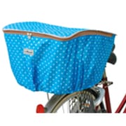 自転車用カゴカバー ファッションバスケットカバー後ろカゴ ブルー