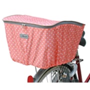 自転車用カゴカバー ファッションバスケットカバー後ろカゴ オレンジ