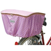 自転車用カゴカバー ファッションバスケットカバー後ろカゴ パープル