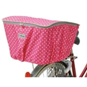 自転車用カゴカバー ファッションバスケットカバー後ろカゴ ピンク