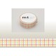 15mm×10m mt1P 格子・赤 MT01D123