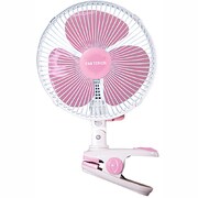 クリップ扇風機 18cm ピンク YFC-183P-PK