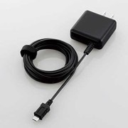 スマートフォン用ケーブル一体型AC充電器 急速充電 ブラック MPA-ACMA2510BK