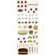 S115 [Bitter popo ぷっくりデコれるシール お料理]