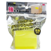 強粘着ロール付箋 Pitta ディスペンサー付き ネオンイエロー 43028
