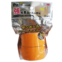 強粘着ロール付箋 Pitta 詰め替え用 ネオンオレンジ 43038