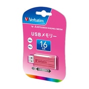 USBフラッシュメモリ 16GB ピンク USBP16GVP1