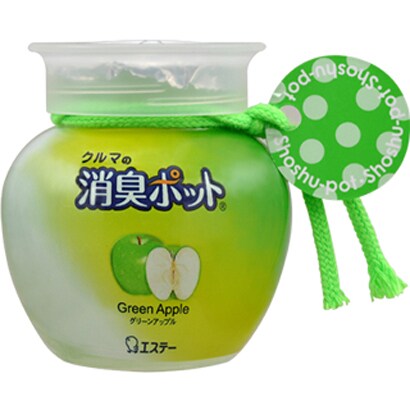 クルマの消臭ポット グリーンアップル