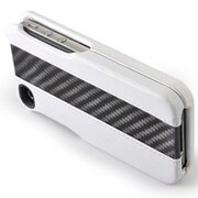 iPhone4/4Sケース CARBONFIBER LEATHER SHEL WHITE LEATHER