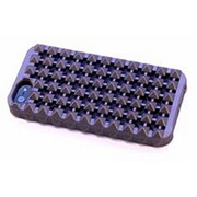 HYBRID SNAP CASE & ATTACHABLE STUDDED JACKET FOR IPHONE 5 (METALLIC GUNMETAL & BLACK)