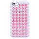 HYBRID SNAP CASE & ATTACHABLE STUDDED JACKET FOR IPHONE 5 (METALLIC SILVER & CORAL)